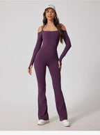 Yoga Jumpsuit Women's Sports Overalls Flared Trousers THRIXINE