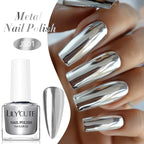 LILYCUTE 7ML Super Bright Gold Metallic Nail Polish No Need Lamp Quick Dry French Style Glass Bottle Manicure Nail Art Varnish Lootquake LLC