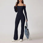 Yoga Jumpsuit Women's Sports Overalls Flared Trousers THRIXINE