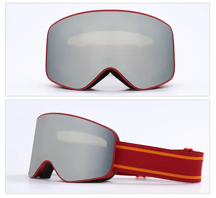 Ski Snowboard Goggles Women Men Skiing Eyewear Mask UV 400 Snow Double Anti-Fog Cylindrical - SJB-DIAMOND ELITES