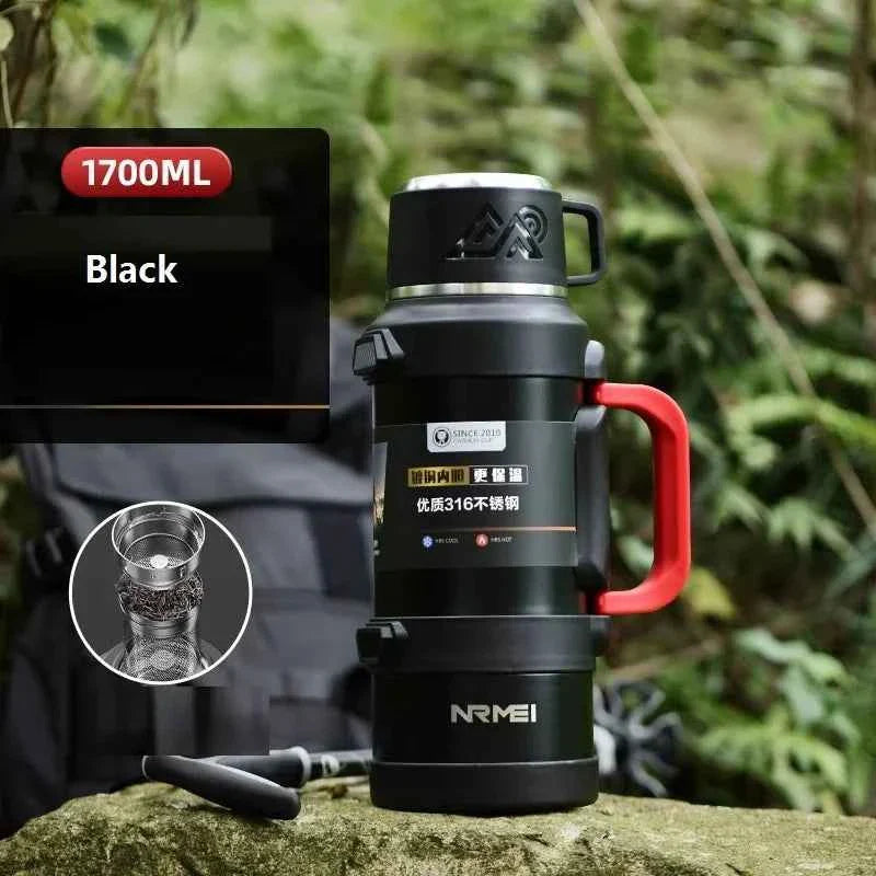 SteelGuard: 72H Thermos Bottle - Portable & Durable THRIXINE