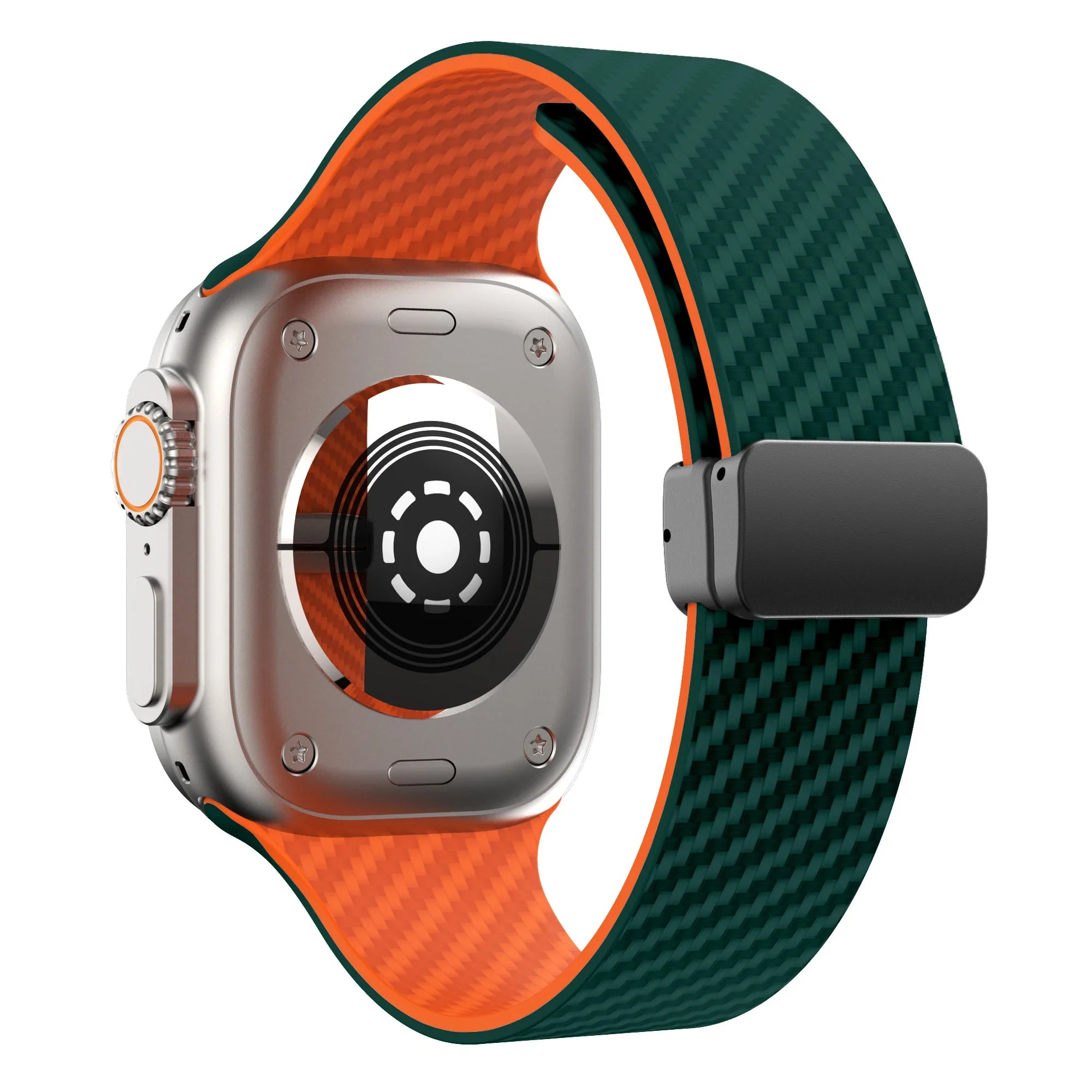 Apple Watch Silicone Strap - Magnetic Buckle, Durable Design