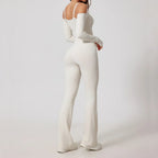 Yoga Jumpsuit Women's Sports Overalls Flared Trousers THRIXINE