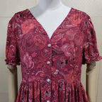 TEELYNN boho long dress Vintage 2023 floral print Chiffon three quarter sleeve v-neck summer Gypsy Hippie women dresses vestidos