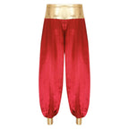 Halloween Men Arabian Indian Prince Cosplay Costume Stain Shiny Harem Trousers Arab Costume Carnival Dress Up Lantern Long Pants Lootquake LLC