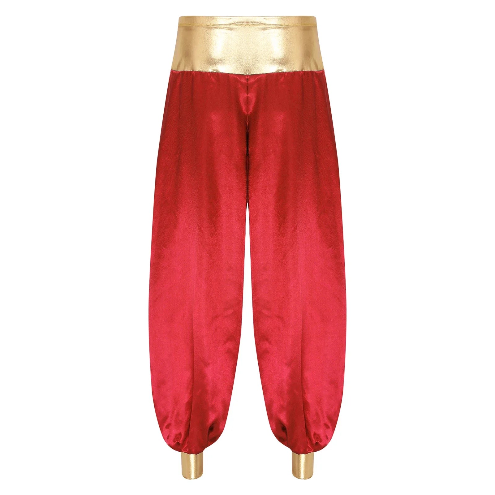 Halloween Men Arabian Indian Prince Cosplay Costume Stain Shiny Harem Trousers Arab Costume Carnival Dress Up Lantern Long Pants Lootquake LLC