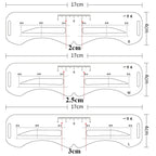 Reusable Eyebrow Stencil Set Soft Ruler Brow Definer Eye Brow Drawing Guide Styling Shaping Grooming Template Card Makeup Tools Lootquake LLC