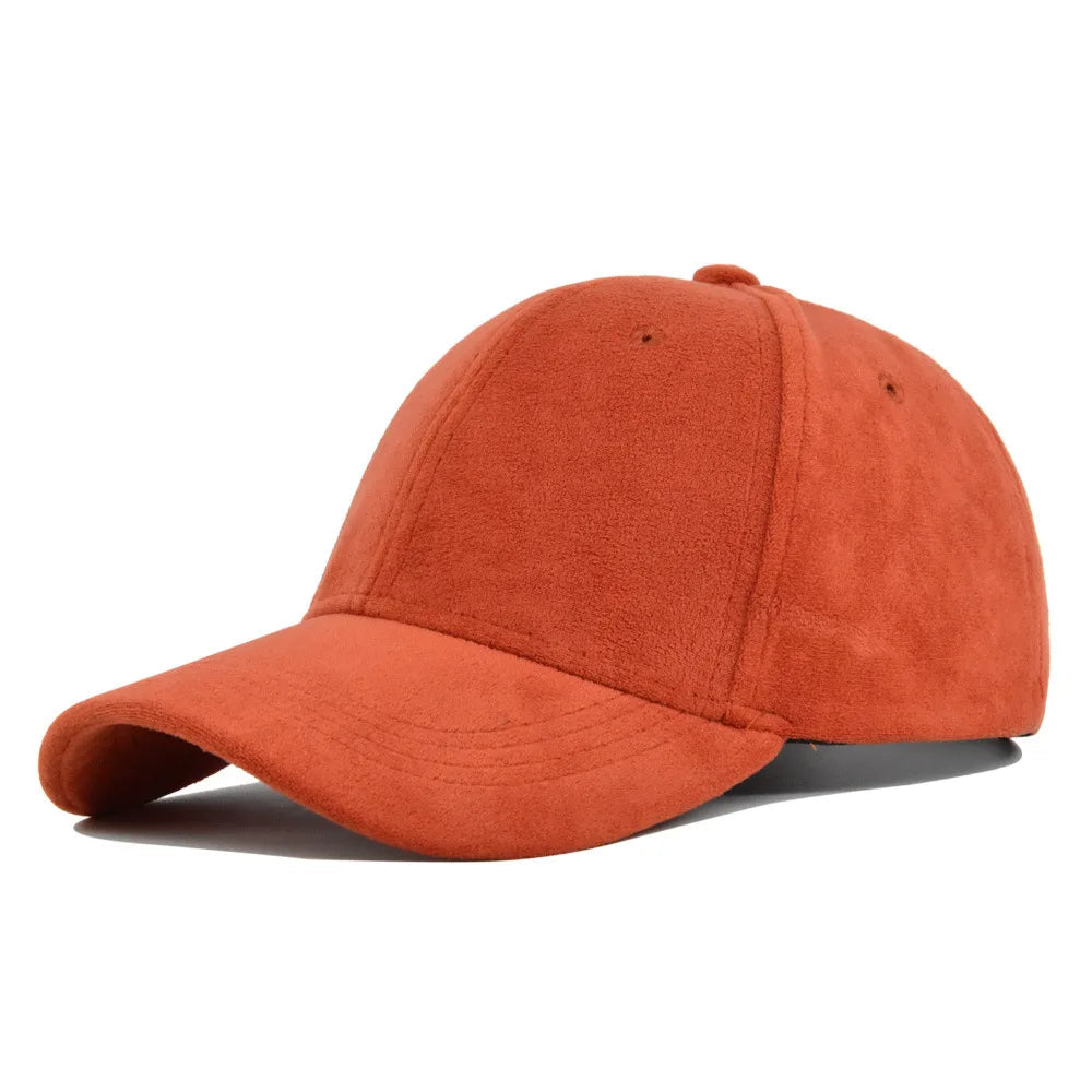 Solid Suede Retro Baseball Caps For Men Women Spring Autumn Street Snapback Hip Hop Hat Adjustable Faux Fur Sunscreen Visor Cap Lootquake LLC