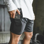 Men's Gym Short Double-deck Quick Dry - SJB-DIAMOND ELITES
