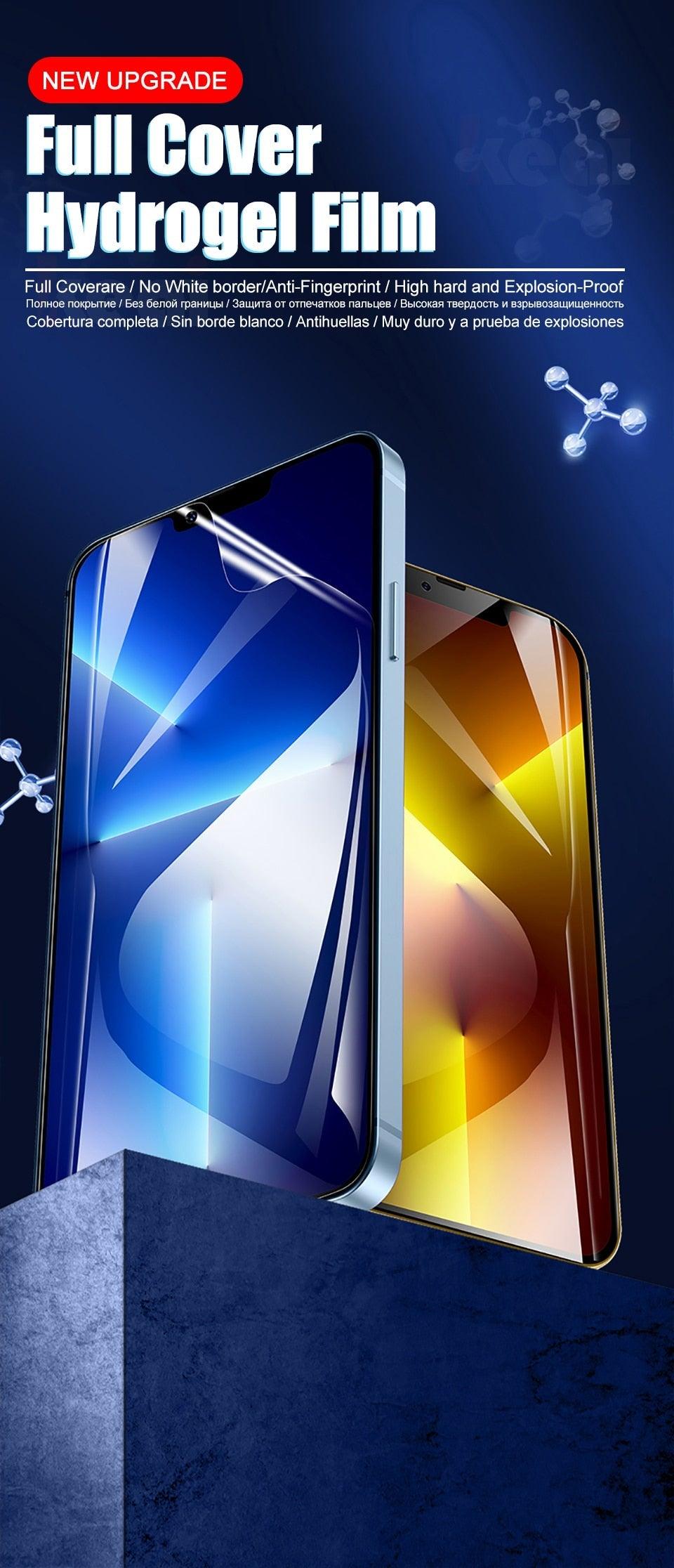 Full Cover Film For iPhone 13 Pro Max Screen Protector 12 11 Pro Max Mini XR X XS Max 8 7 6 6S Plus SE 2022 Soft Film Film Screen Protector Stevvex