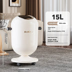 Premium Touch-Free Trash Can Large Capacity Stainless Steel Waste Bin for Living Room Kitchen Bathroom Floating Lid Tall Design Lootquake LLC