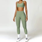 ElevateFit 2-Piece Yoga Ensemble: Comfort Meets Style THRIXINE