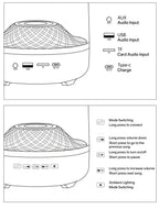 Portable Bluetooth 5.3 Breathing Lamp Speakers 3D Hi-Fi  Audio Subwoofer Outdoor Loudspeaker Music Surround Bass Box Speaker Lootquake LLC