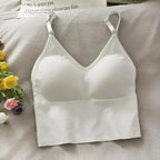 Womens Tops Sexy Tank Top Women Built in Bra Solid Color Camis for