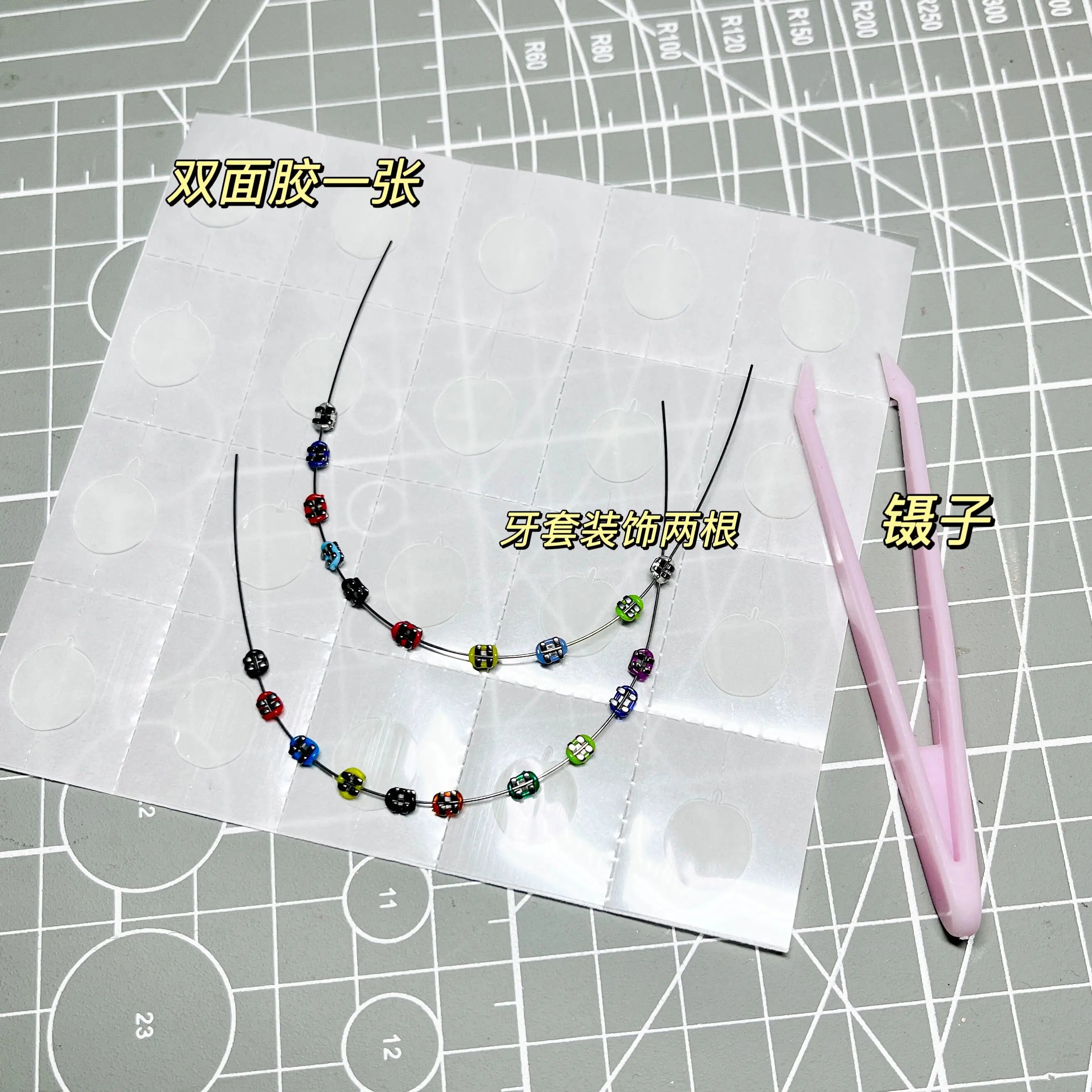17cm Labubu Color Metal Bracelet Labubu Exquisite Eye Makeup Stickers Eyelash Stickers Vinyl Doll Diy Accessories Lootquake LLC