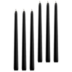 6pcs Tall Taper Paraffin Wax Candles Black Unscented Candles Bulk Pack Decorations For Wedding Home Party Events Lootquake LLC