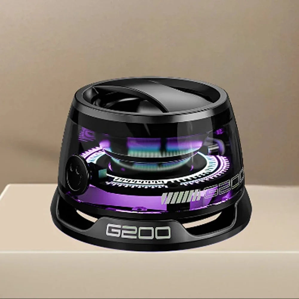 Outdoor Magnetic Bluetooth Speaker Wireless Portable Mini Travel Stereo Speaker with RGB Color Light and Phone Holder for IOS Lootquake LLC