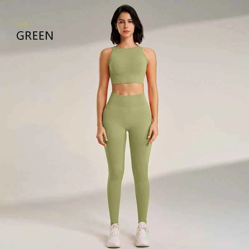 Women's High Waisted Leggings and Top THRIXINE