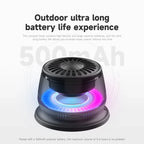 Wireless Bluetooth speaker Gift Magnetic bracket portable High-sound quality TWS interconnected LED color light mini speaker Lootquake LLC