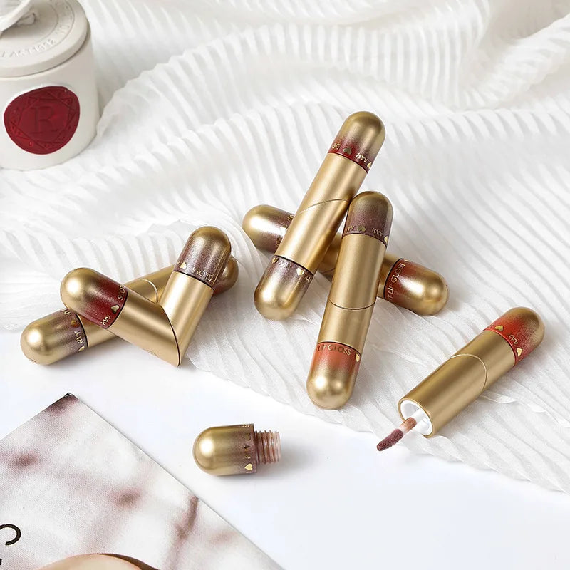 1pcs Double-head lip gloss lipstick, hydrating and moisturizing, foldable, sparkling mirror-like, nourishing lip gloss Lootquake LLC