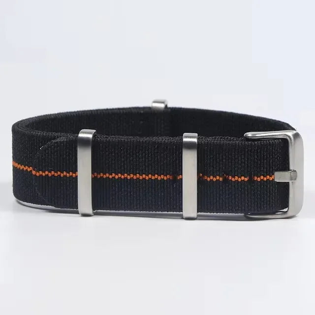 Polar Watch Band Nylon Elastic Strap Unisex Military Style Blue Red