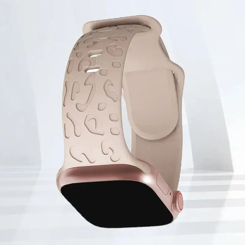 Apple Watch Silicone Strap - Stylish, Engraved Design - SJB-DIAMOND ELITES