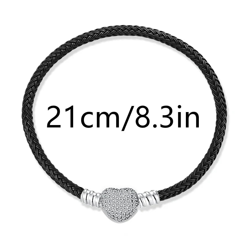925 Silver Valentine's Day Snake Year Series Pendant Suitable for 925 Sterling Silver Original Women's Bracelet DIY Jewelry Gift Lootquake LLC
