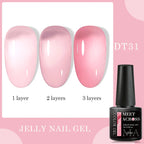 7ml Milky Jelly White Gel Nail Polish Natural Luster Long Lasting Nail Art All for Home DIY Manicure Soak Off UV LED Gel Vernis Lootquake LLC