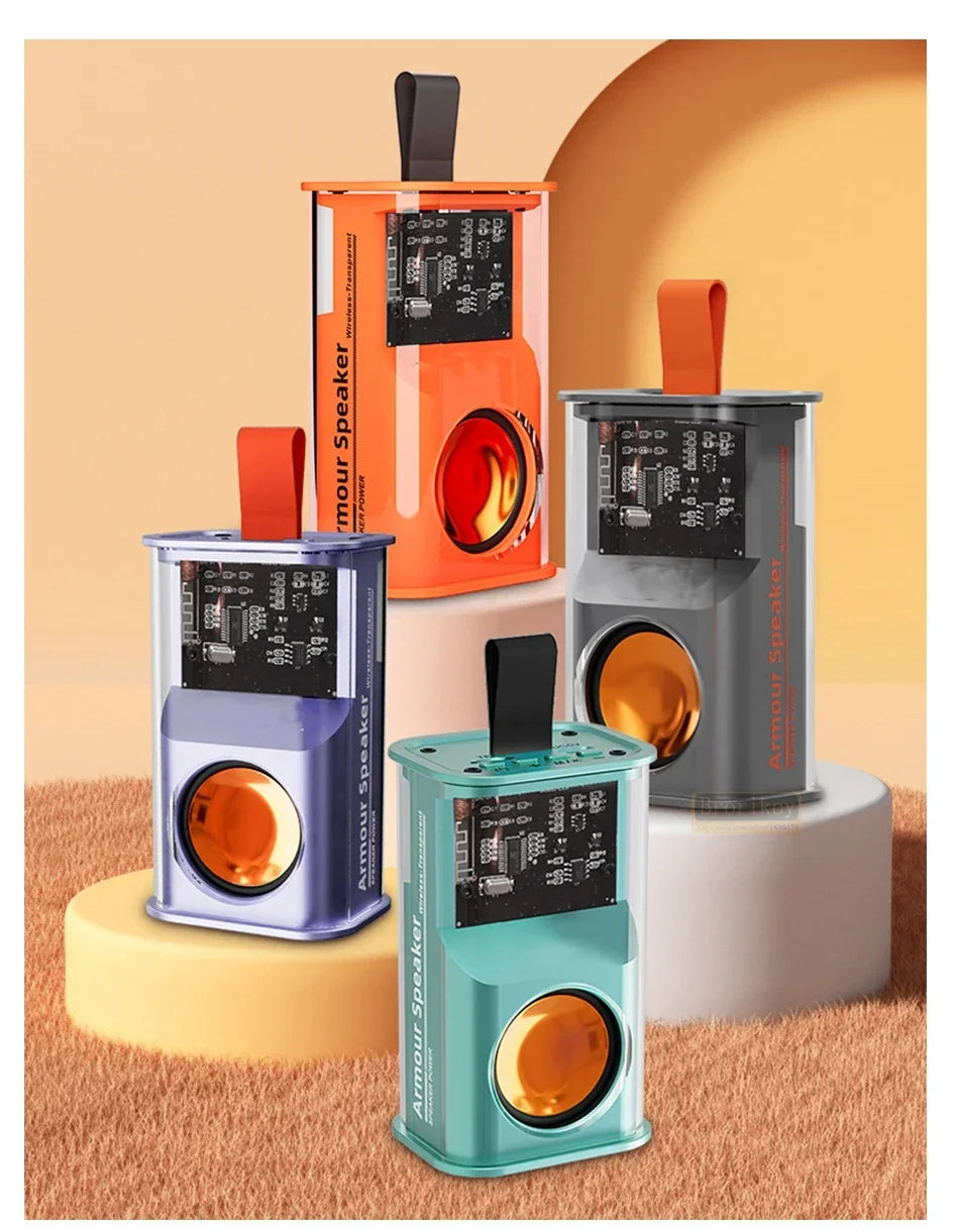 Bluetooth Speaker K08 LED Flashing Soundbar Portable Outdoor Indoor Subwoofer Loudspeaker Support TF Card FM Radio Waterproof Lootquake LLC