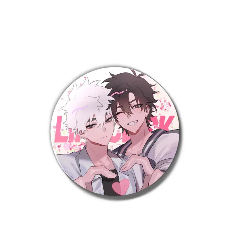 Anime Link Click Charles Lucas Jo Brooch Pin Badges Pins Cosplay Metal Brooches for Women Bag Accesorios Jewelry Fans Gifts
