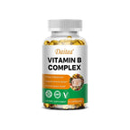 Organic Vitamin B Complex Supports Energy, Immune Health, Antioxidant Supplement - 30/60/120 Vegetarian Capsules