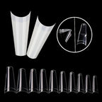 500Pcs False Nail Art Tips French Natural Transparent Coffin False Nails Tips Acrylic Uv Gel Nail Polish Manicure Lootquake LLC