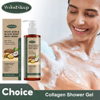 Collagen Shower Gel Brighten Body Lighten Fine Lines Oil Control Lasting Fresh Hydrating Skin Exfoliator Kojic Acid Body Wash Lootquake LLC