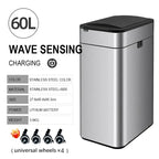 Smart Trash Can 20L 30 40 50 60 Liters Wastebasket Large Kitchen Garbage Cube Home Automatic Stainless Steel Garbage Bin Dustbin Lootquake LLC
