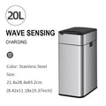 Smart Trash Can 20 liters Large Capacity Wastebasket Stainless Steel Kitchen Garbage Bin 15 liters Automatic Sensor Trash Bin Lootquake LLC