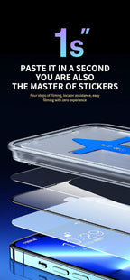 8K HD Anti Peeping Luxury Fast Install Full Cover Glass Screen Protector For iPhone 14 13 12 11 PRO MAX MINI X XS 9H Hardness Tempered Glass Scratchproof Shatterproof Bubble Free Screen Protector For iPhone Stevvex