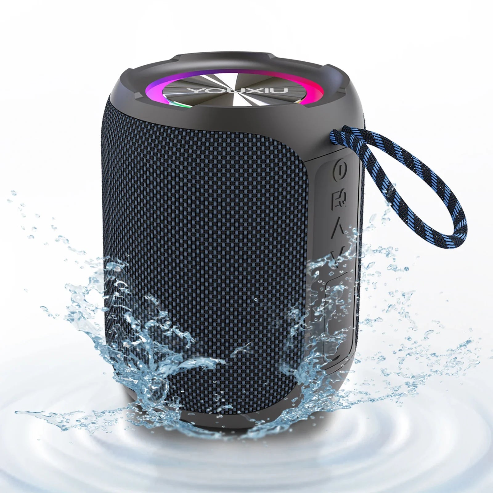 Portable Bluetooth Speaker BT5.0 IPX7 Waterproof Stereo Music Surround Wireless Speaker With LED Light Subwoofer Outdoor Speaker Lootquake LLC
