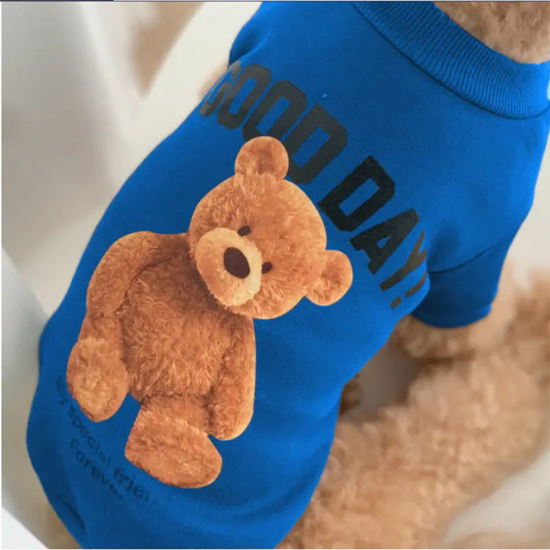 Dog Clothes Dog Costume Pet Clothes Cartoon Bear Pet Shirt  Puppy Clothes Pet Vest Pet Clothes Dog Sport Shirt XS-XXL Lootquake LLC