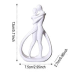 Contemporary Embrace Sculpture: Stylish Abstract Art Piece for Elegant Living Room & Home Decor Lootquake LLC