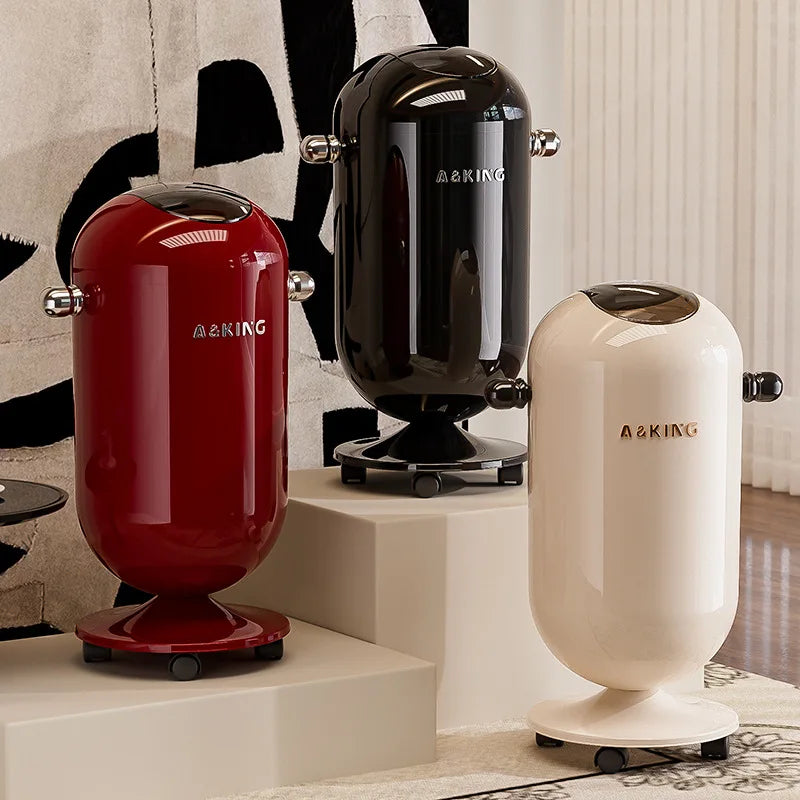 Premium Touch-Free Trash Can Large Capacity Stainless Steel Waste Bin for Living Room Kitchen Bathroom Floating Lid Tall Design Lootquake LLC