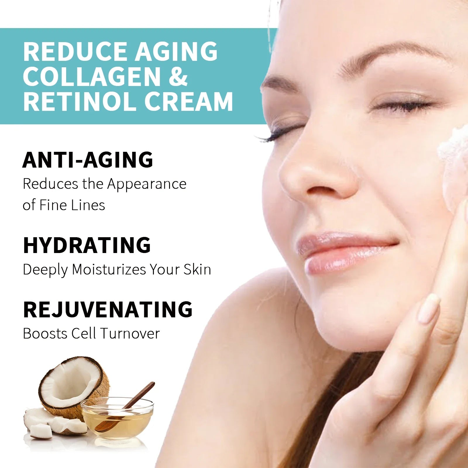 Collagen Glutathione Face Cream Improve Skin Elasticity Reduce Fine Lines Firming Lifting Repair Skin Barrier Retinol Cream 50g Lootquake LLC