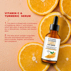 Vitamin C Turmeric Serum Facial Whitening Anti Aging Wrinkle Moisturizing Essence Face Korean Cosmetics Skin Care Shrink Pores Lootquake LLC