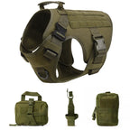 Tactical Military Vest Pet German Shepherd Golden Retriever Tactical  Training Dog Harness and Leash Set For All Breeds Dogs Pi-Mart