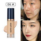 BEAUTY GLAZED 6 Color Liquid Foundation,Full Coverage, Long-Lasting, Waterproof, Natural Effect,Hydrating Lootquake LLC