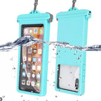 Gray Drop Resistant Waterproof Bag For Mobile Phones Under 6.9 Inches Plastic Mobile Phone Waterproof Case Diving Seal Phone Case Waterproof Pouch Phone  Underwater Case 35m