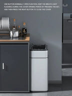 Smart Trash Can 20L 30 40 50 60 Liters Wastebasket Large Kitchen Garbage Cube Home Automatic Stainless Steel Garbage Bin Dustbin Lootquake LLC