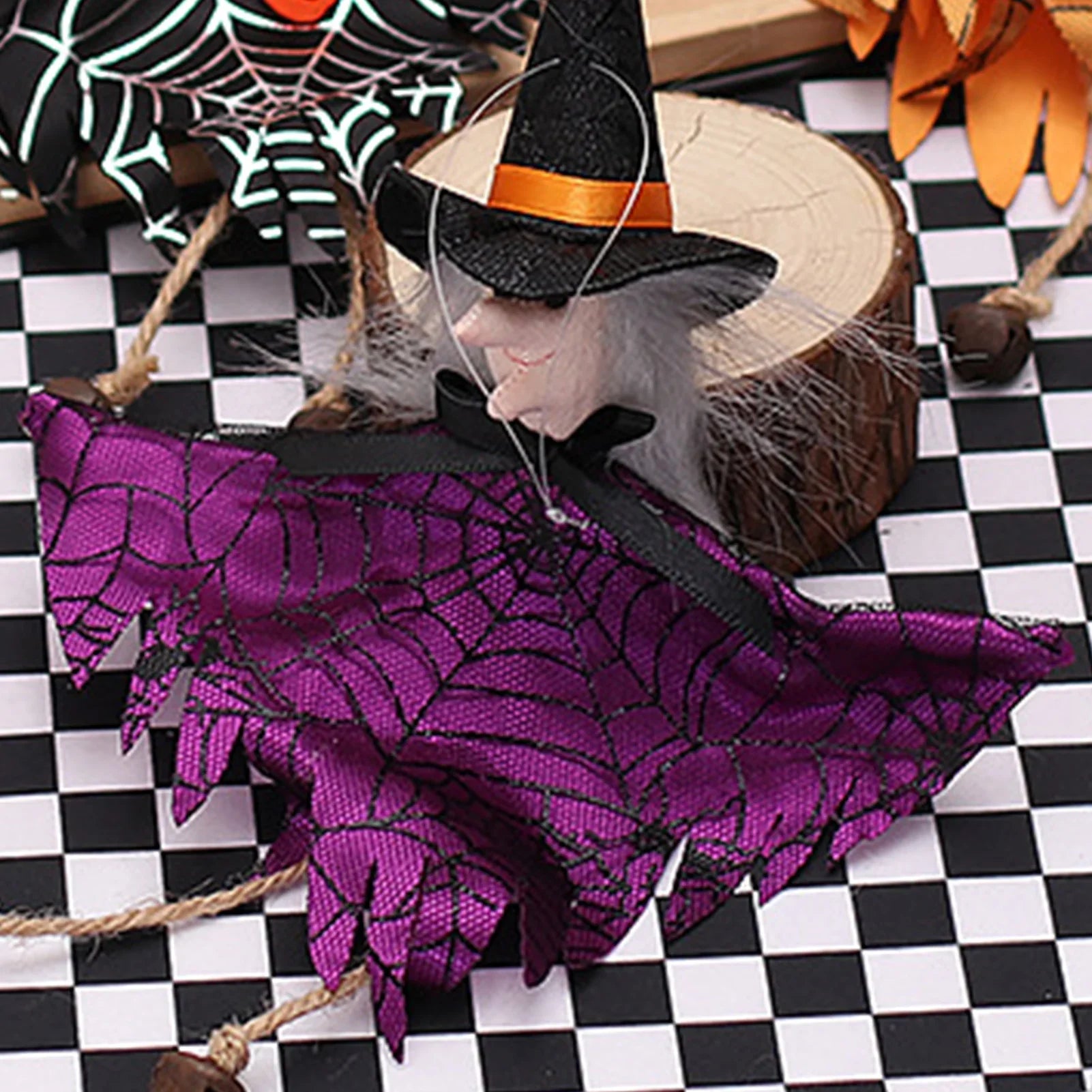 Halloween Hanging Decor Tree Ornaments Pumpkin Ghost Witch Pendant for Home Indoor Outdoor Party