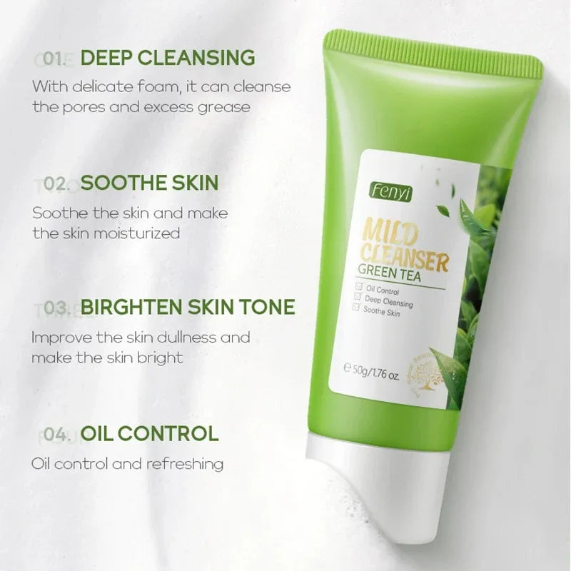 Vitamin C Facial Cleanser Skin Deep Cleansing Moisturizing Blackhead Removal skincare Face Wash Foam Face Cleanser Skin Care Lootquake LLC
