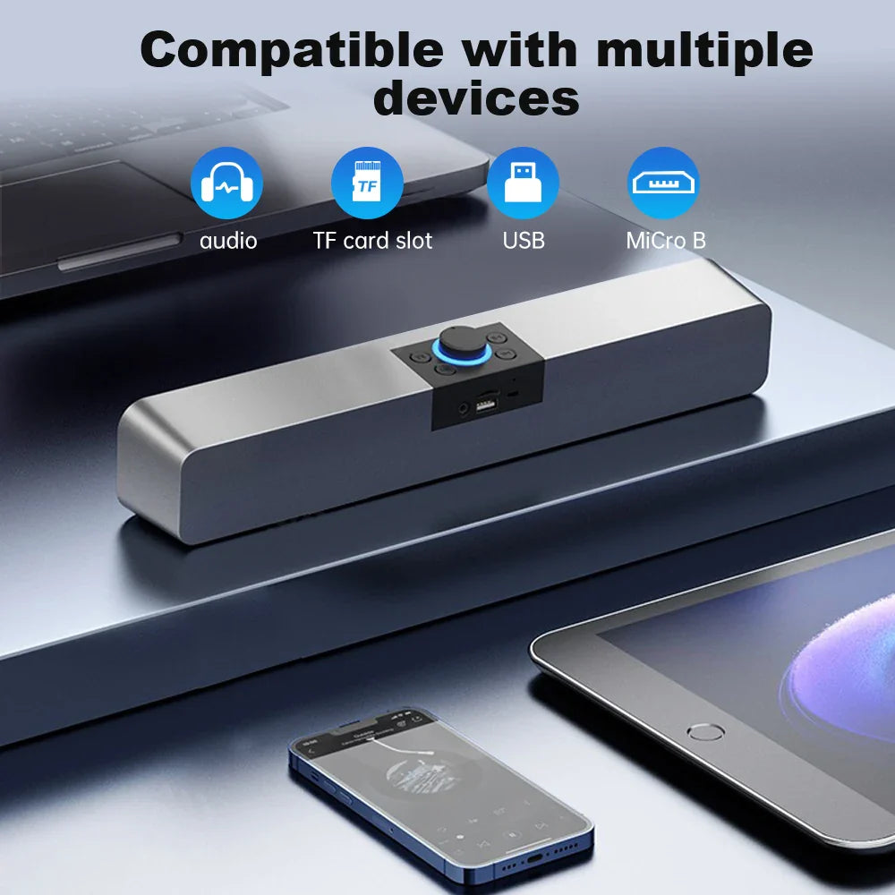 Bluetooth Speaker HD Sound Portable Playback AUX TF Card and USB LED Light Speaker Bluetooth 5.3 Wireless Loud Speaker amplified Lootquake LLC
