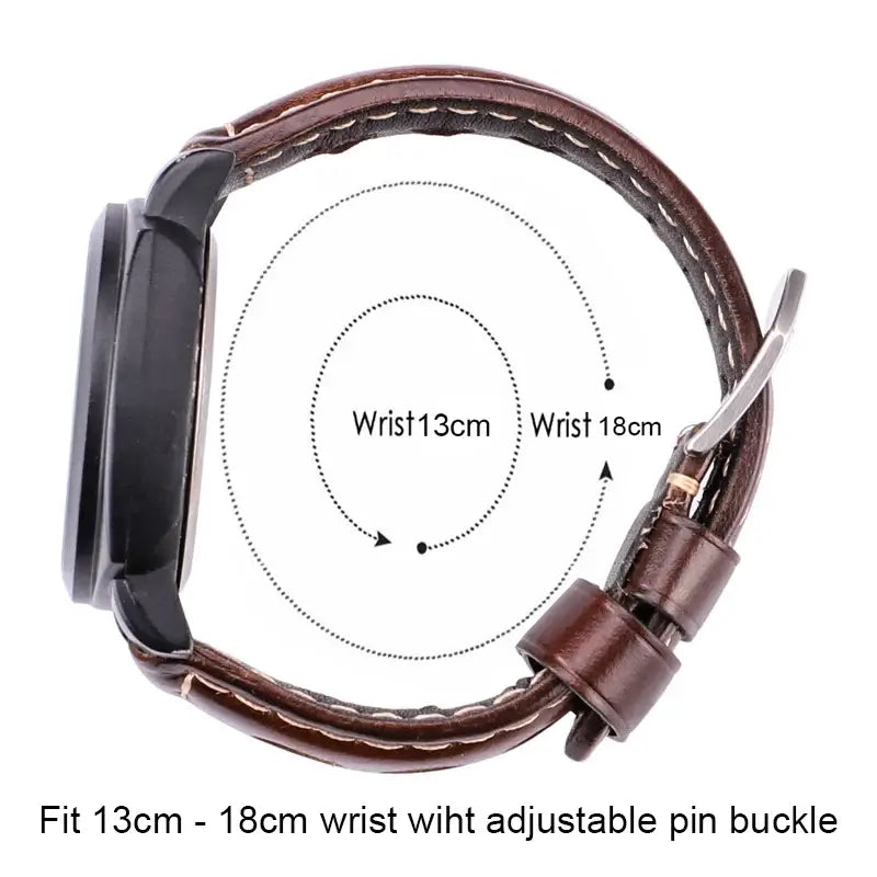 Huawei Leather Watch Band - Classic Stylish Genuine Design - SJB-DIAMOND ELITES